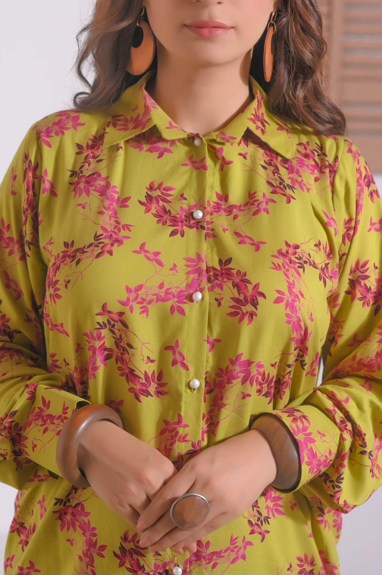 Olive Blossom Co-Ord Set.