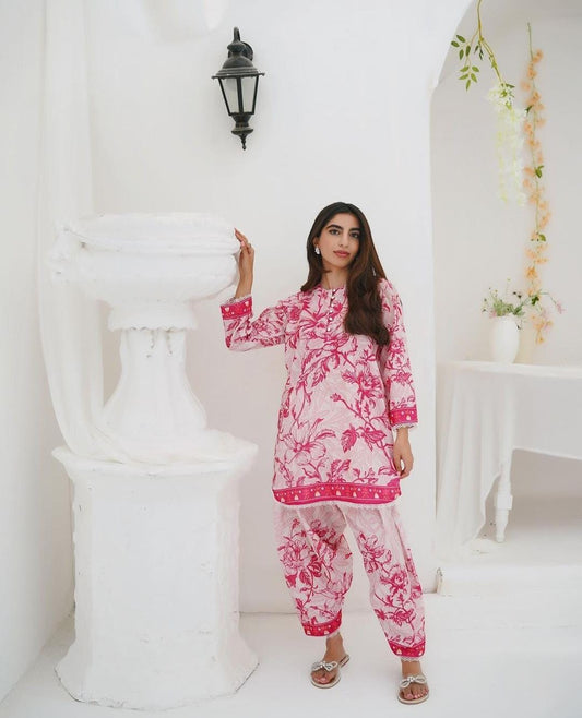 Rose Charm 2 Piece Swiss Premium Lawn