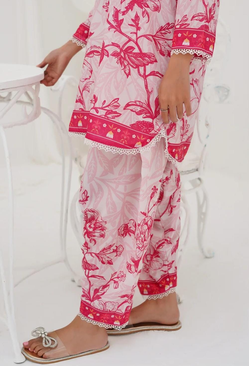 Rose Charm 2 Piece Swiss Premium Lawn