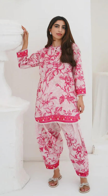 Rose Charm 2 Piece Swiss Premium Lawn