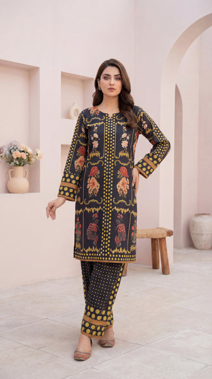 Vintage Flora Polka Dot Print – 2 Piece Co-ord Set