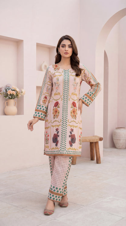 Blush Rose & Polka Dot Co-ord Set